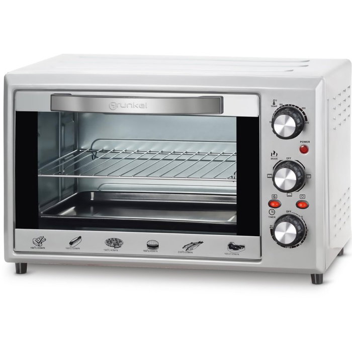 Grunkel Horno de Sobremesa HR-28SILVER Plata 28L
